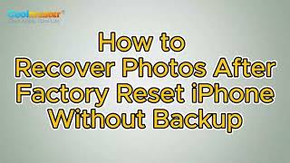 How to Recover Photos After Factory Reset iPhone Without Backup [upl. by Ayrad314]