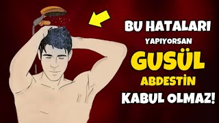 Gusül Abdesti Alırken Birçoğumuzun Yaptığı 8 BÜYÜK HATA Gusül Abdesti Nasıl Alınır [upl. by Vallie224]