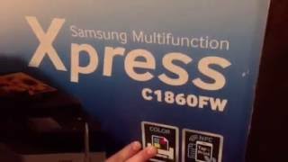 Unboxing Video Samsung Xpress C1860FW Printer [upl. by Didier]