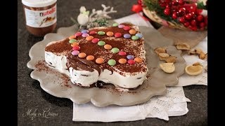 Albero pan di stelle con panna e nutella ricetta di natale [upl. by Aniles]