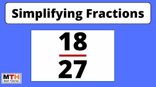 How to simplify the fraction 1827  1827 Simplified [upl. by Kaete]