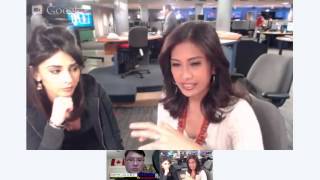 Les Mis review with Maria Quiban Araksya Karapetyan from Fox LA amp me [upl. by Anaili]