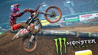 A MELHOR MOTO de MOTOCROSS  Monster Energy SuperCross [upl. by Aranat201]