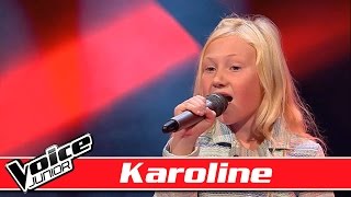 Karoline synger Rasmus Seebach – Øde Ø  Voice Junior  Blinds [upl. by Nofets]