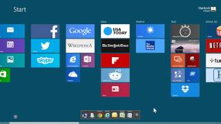 Add a stationary dock to your Windows 8 Start screen [upl. by Monahan]