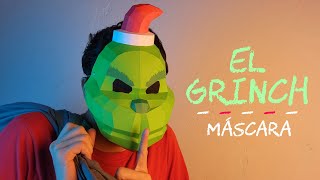 Cómo hacer la Máscara de El Grinch con cartulina  Momuscraft [upl. by Blackstock20]