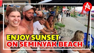 BUSY AT CAFE  SEMINYAK BEACH DURING THE SUNSET [upl. by Blaine]