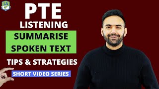 PTE Listening  Summarise Spoken Text  Short Video Series  Tips amp Strategies  Language Academy [upl. by Ahsenhoj]