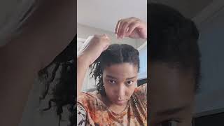 Quick summer natural hair style for black women  Fine hair friendly [upl. by Artnoed]