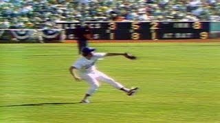 1974 WS Gm1 Ferguson throws out Bando at home [upl. by Froemming]