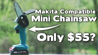 Mini Cordless Chainsaw Review  Is It Any Good [upl. by Haroved]