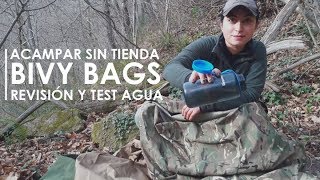 Equipo de montaña Fundas o sacos de vivac bivy bags Acampar sin tienda de campaña [upl. by Nasho]