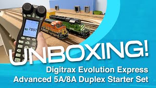 Unboxing and Overview  Digitrax Evolution Express Advanced 5A8A Duplex Starter Set EVOXD [upl. by Amoeji]