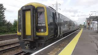 South Western Railway Class 158888 Arrivals amp Depart Millbrook Hampshire for Salisbury via Romsey [upl. by Nagy]