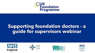 Supporting Foundation Doctors  a guide for supervisors [upl. by Navannod]