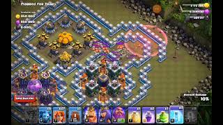 Clash of clans  How to 3 star Flagged for Traps Tutorial 2240 [upl. by Akaenahs]