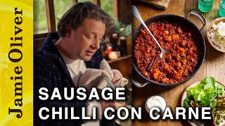 Sausage Chilli Con Carne  Jamie Oliver [upl. by Anij]