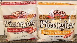 Poppy’s Polish Style Pierogies Potato Four Cheese amp Sour Cream and Potato amp Cheddar Cheese Review [upl. by Temirf]