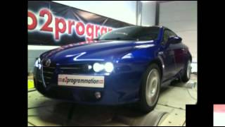 Reprogrammation stage 2 DPF off Alfa Roméo Brera 24 JTD 200 185233ch o2programmation [upl. by Aohk]