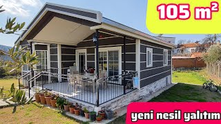 YENİ NESİL YALITIMLI Prefabrik Ev Turu ve Fiyatı  Kazıklı Gizli Temel 105 m² [upl. by Lehcem]