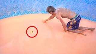 14FT Oobleck pool treasure hunt 7500 pounds [upl. by Ecnaled]