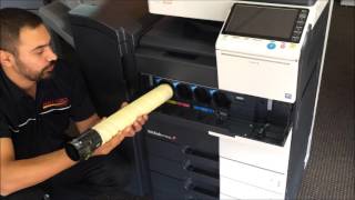 How to refill konica minolta bizhub c250i c300i c360i toner TN328 shorts [upl. by Ybhsa]