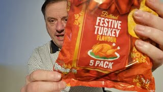 Walkers 2023 Festive Buttered Turkey Crisps Review Chips UK foodie Lays Chips [upl. by Nandor]