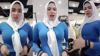 Hijab Style Tante Queen Try On Legging Set Olah Raga Gym Senam VH20916 [upl. by Eed131]