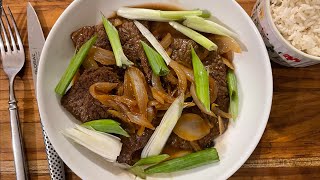 Beef Cube Steaks with Onions Biftec Doble Encebollado [upl. by Yrahcaz]