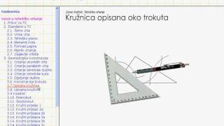 Konstrukcija opisane kružnice [upl. by Pam]