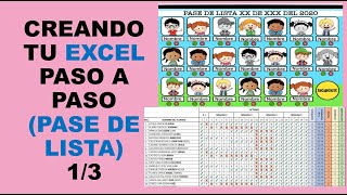 Soy Docente CREANDO TU EXCEL PASO A PASO PASE DE LISTA 13 [upl. by Alsworth107]