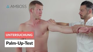 PalmUpTest  Orthopädie  Untersuchung der Schulter lange Bizepssehne  AMBOSS Video [upl. by Dressel647]