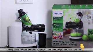 Philips Slow Juicer HR188781 Unboxing and Review  Best Value for Money Slow Juicer in India [upl. by Bettye]