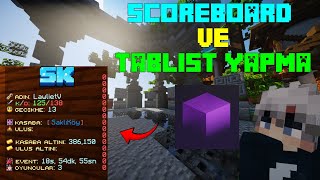 MİNECRAFT  RESİMLİ SCOREBOARD VE TABLİST YAPIMI  İTEMSADDER PLUGİN [upl. by Etan364]