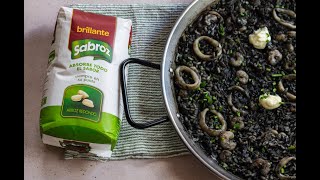 🍲 ¡Delicioso Arroz Negro con Calamares y Gambas Receta paso a paso 😋 [upl. by Inad]