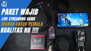 PERALATAN WAJIB TERMURAH UNTUK PEMULA LIVE STREAMING GAME PUBG MOBILE MOBILE LEGENDS DLL [upl. by Anemaj]