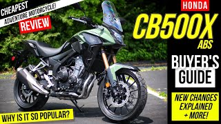 New Honda CB500X Review Changes Explained Specs Accessories  More  Adventure Motorcycle [upl. by Yonah]