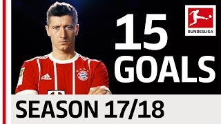 Robert Lewandowski  All Goals so far 201718 [upl. by Awra]