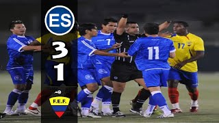 El Salvador 3 vs Ecuador 1 5272009 FriendlyAmistoso RESUMENRADIO [upl. by Inerney]