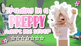 Trading in a preppy adopt me server🎀 Offers for mega ram [upl. by Nidak]