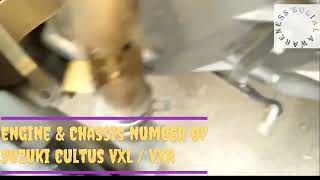 Find Suzuki Cultus vxl and vxr Engine and Chassis number [upl. by Valleau]