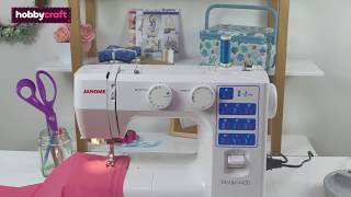 How to Set Up the Janome 4400 Sewing Machine  Hobbycraft [upl. by Pomfrey]