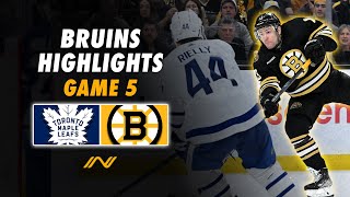 Bruins Playoff Highlights Best of Bostons Action Packed Game 5 Overtime Thriller vs Toronto [upl. by Notsej]