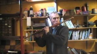 Eugene Lambe playing the Irish flutes in his workshop at Kinvara County Galway Ireland [upl. by Allebara]