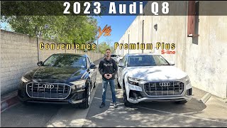 Comparing Trims Of 2023 Audi Q8 Convenience Vs Premium Plus SLine Review  Vagabond Builds [upl. by Sarnoff]