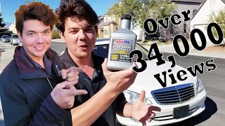 Mercedes S550 the oil you use makes a big difference [upl. by Adnalro985]