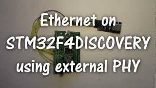 Ethernet on STM32F4DISCOVERY using external PHY [upl. by Zusman]