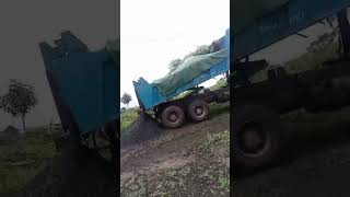 Dump Truck Offloading asmr construction housebuild [upl. by Amles808]