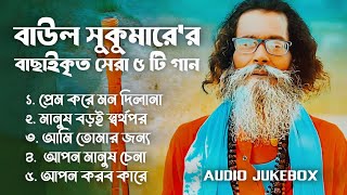 Baul Sukumar  বাউল সুকুমার  Hits Of Baul Song  Sukumar Baul Gaan Top 05 [upl. by Ahsikym]