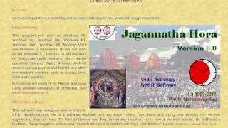 How to download Jagannatha Hora Astrology Software [upl. by Eeslehc]